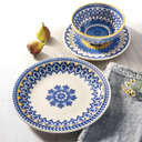 Oxford Floreal-Chariot Stoneware 12 Piece Dinnerware Set 01
