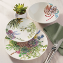Oxford Unni-Botanic Stoneware 12 Piece Dinnerware Set 01