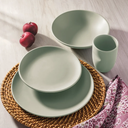 Oxford Unni-Sage Stoneware 16 Piece Dinnerware Set 01