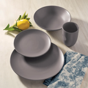 Oxford Unni-Rain Cloud Stoneware 16 Piece Dinnerware Set 01