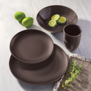 Oxford Unni-Iron Stoneware 16 Piece Dinnerware Set 01