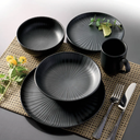 Oxford Contempo-Onyx Stoneware 20 Piece Dinnerware Set 01