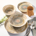 Oxford Contempo-Relic Stoneware 20 Piece Dinnerware Set 01