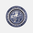 Oxford Flamingo-Blue Willow Porcelain 20 Piece Dinnerware Set 05