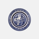 Oxford Flamingo-Blue Willow Porcelain 20 Piece Dinnerware Set 06