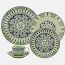 Oxford Terra Brasilis-Rainforest Porcelain 20 Piece Dinnerware Set 03