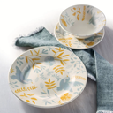 Oxford Donna-Bluebird Stoneware 12 Piece Dinnerware Set 01