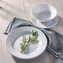 Oxford Donna-Branco Stoneware 12 Piece Dinnerware Set 01