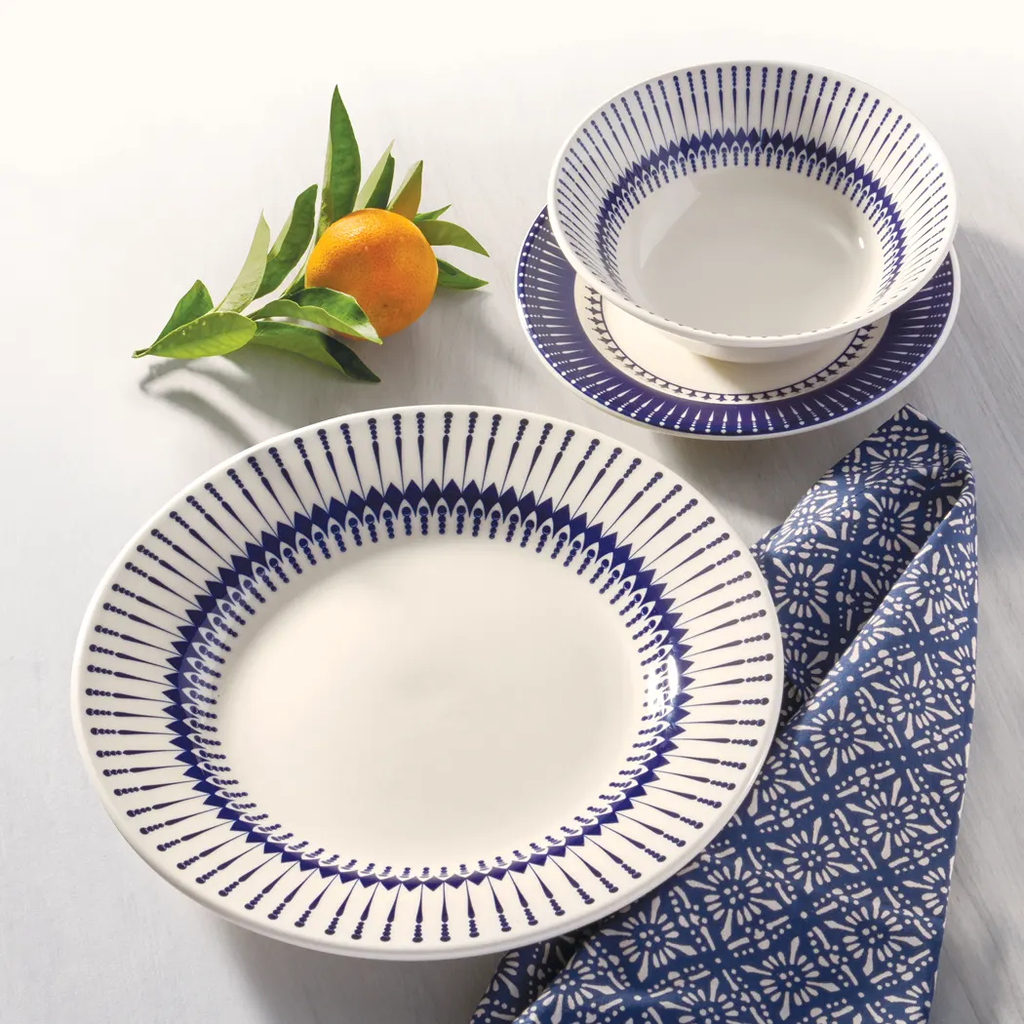 Oxford Donna-Colb Stoneware 12 Piece Dinnerware Set 01