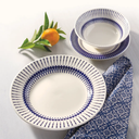 Oxford Donna-Colb Stoneware 12 Piece Dinnerware Set 01