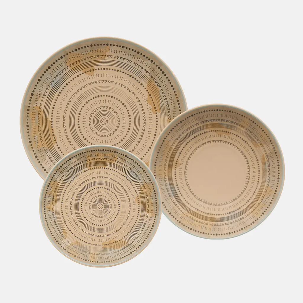 Oxford Unni-Ancestral Stoneware 12 Piece Dinnerware Set  Service for 4