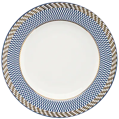 Oxford Flamingo-Op Art Porcelain 20 Piece Dinnerware Set Service for 4