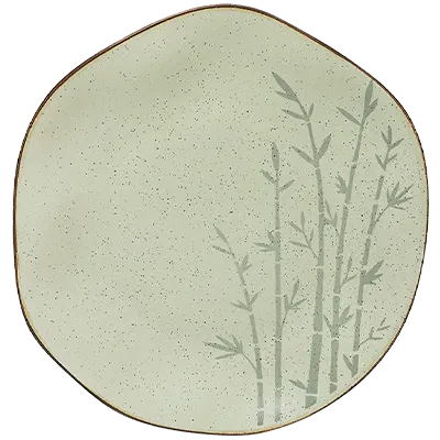 Oxford Ryo-Bamboo Porcelain 16 Piece Dinnerware Set Service for 4